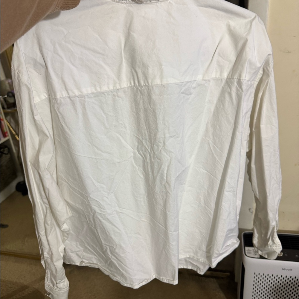H&M White Ruffled Blouse - Picture 5 of 7